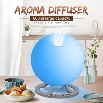 

DEKAXI 600ml Ultrasonic Air Humidifier Aroma Essential Oil Diffuser LED light aromatherapy air diffuser air purifier in home