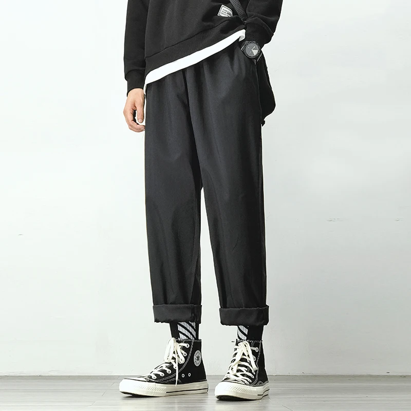 Men's Joggers Harem Pants Man Black Cotton Comfortable Pant Summer Casual Streetwear Loose Trouser Japanese Trendy Sweatpants Men's Joggers Harem Pants Man Black Cotton Comfortable Pant Summer Casual Streetwear Loose Trouser Japanese Trendy Sweatpants