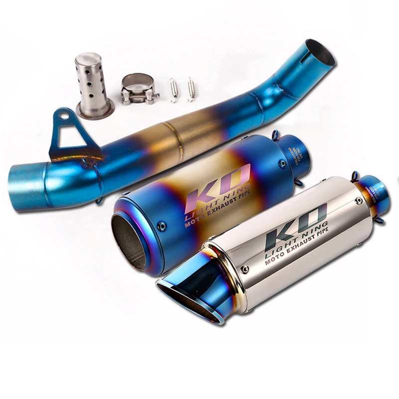 For Honda CBR1000RR 2008-2016 Exhaust Pipe Motorcycle 47mm Mid Link Tube Slip On 61mm Muffler Removable DB Killer US Edition | Автомобили