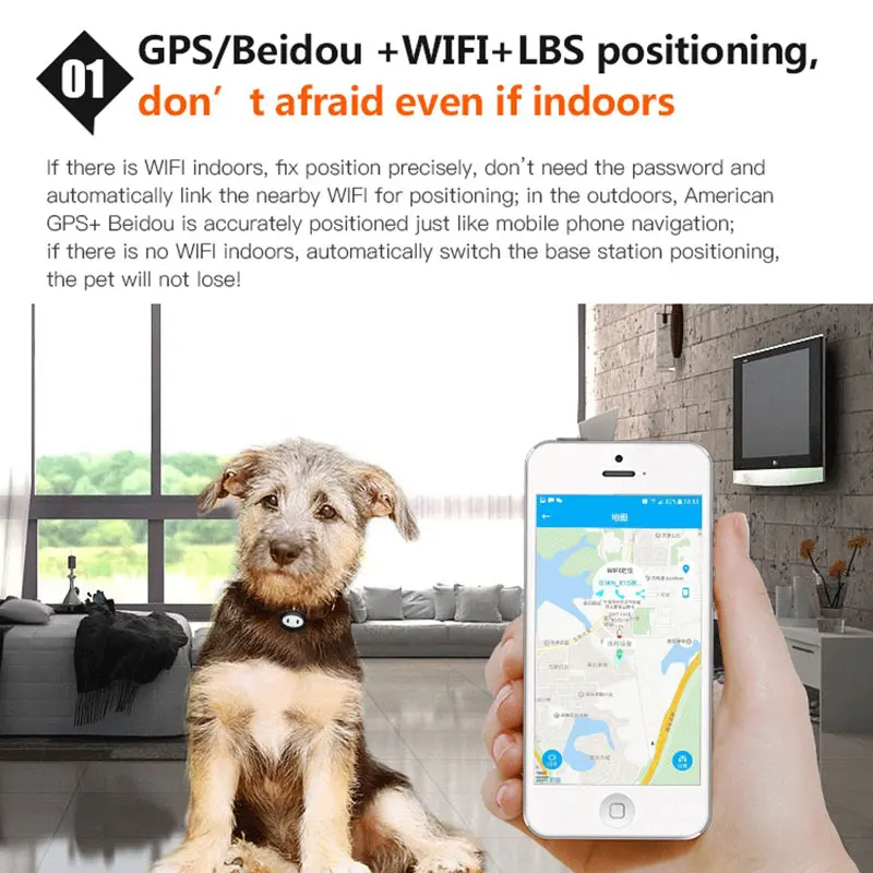 Новый ошейник для домашних животных с GPS трекером водонепроницаемый собак и