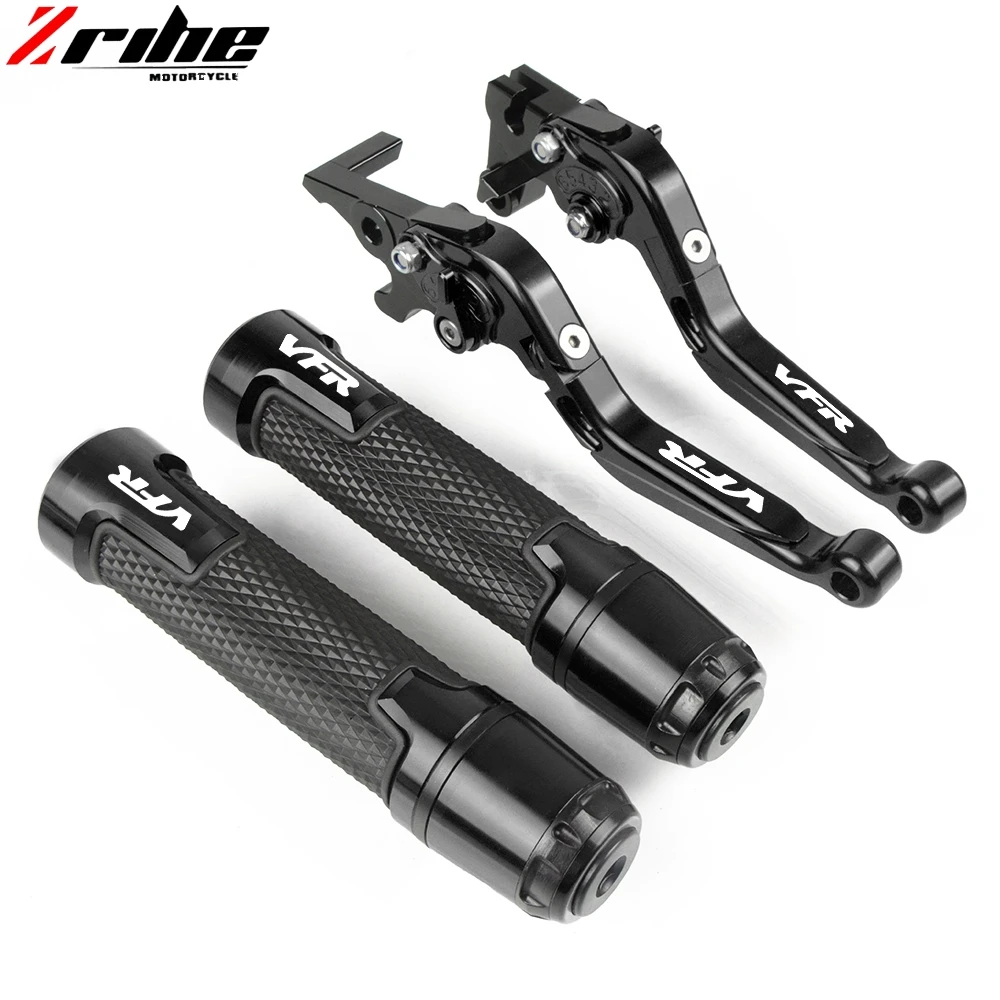 Black Мотоцикл CNC регулируемый складной тормозной рычаг сцепления ручки для Honda VFR800 VFR 800 1998-2004 1999 2000 2001 2002 2003 - Цвет: Black