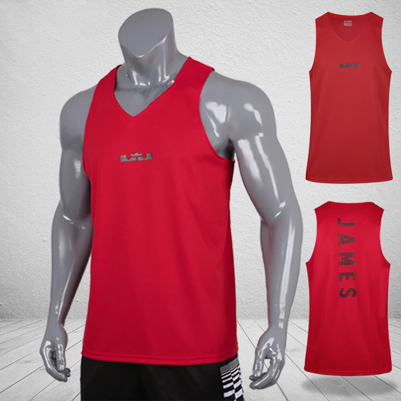 

Men's Basketball Vest Trendy Logo Prints Bodybuilding GYM Workout Jerseys Front/Back Logo and Letters Prints Asian Size Tops