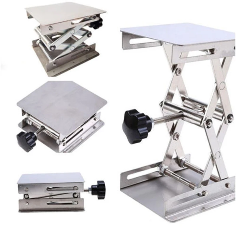 1X нержавеющая-Сталь лаборатории подъемная платформа стойки ножничный рамы лабораторная-лифт Подъемник