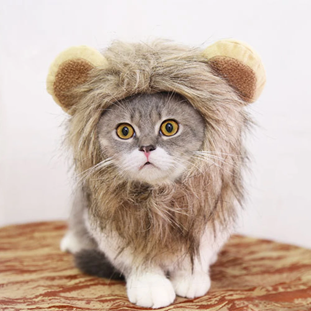 Lion Costume Hat for Cats and Dogs