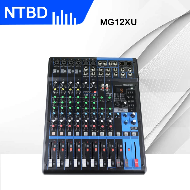

DJ Mixer Audio Console MG12XU Professional Audio 48V Phantom Power For Power Amplifier Subwoofer Speaker Line Array