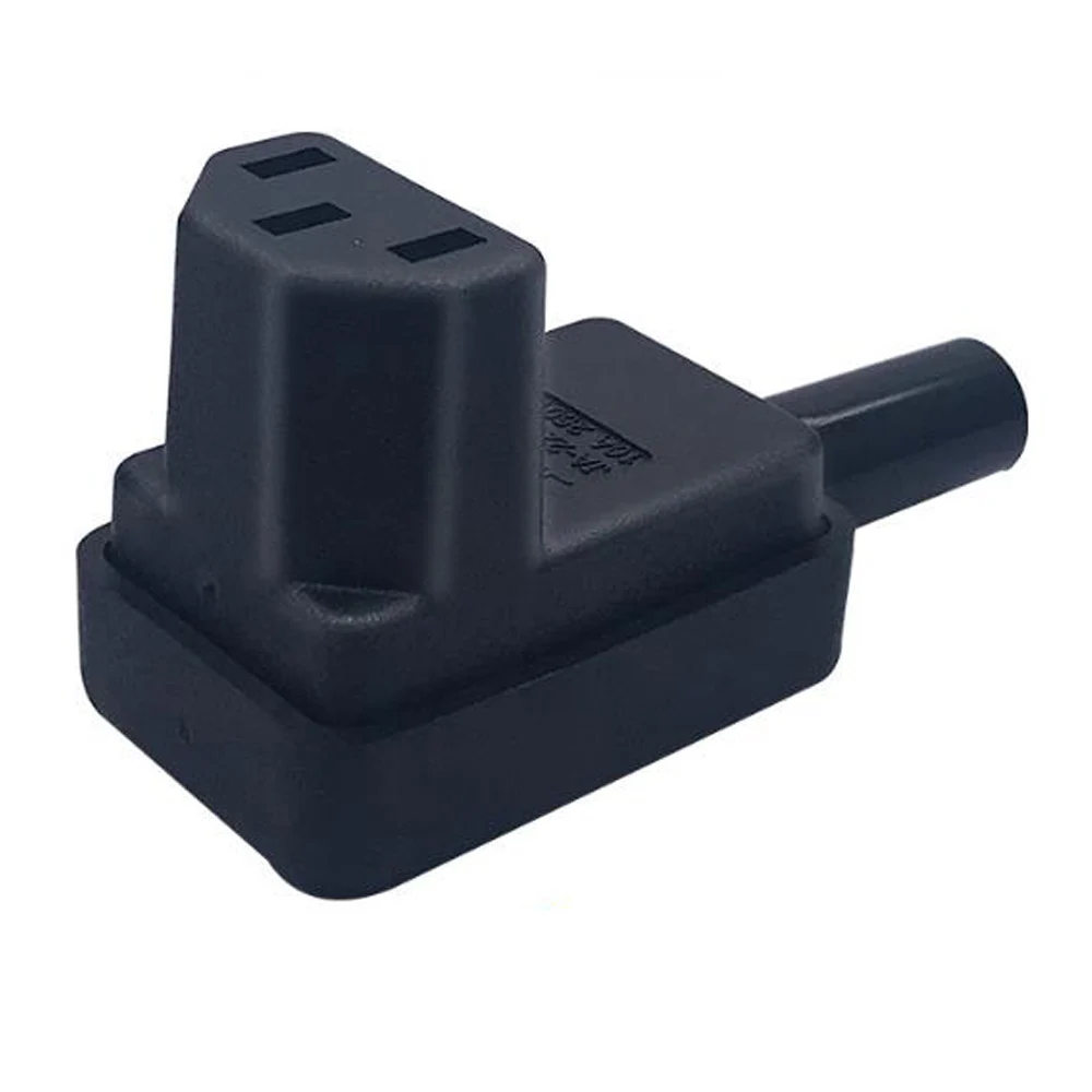 Черное колено 10A 250V IEC320 C13 / C14 шасси шнур питания переменного тока для адаптера