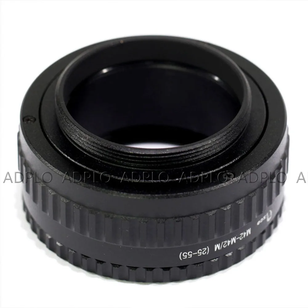ADPLO 25-55 мм+ адаптер объектива M42/C крепление Lens-M4/3 для M42 объектив Регулируемая фокусировка Helicoid макроадаптер