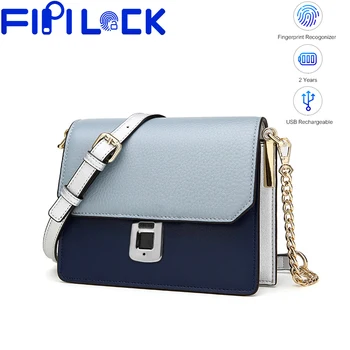 

Fingerprint Leather Handbags Smart Anti-theft Women Bag Casual Female Bags Shoulder Bag Ladies Large Bolsos