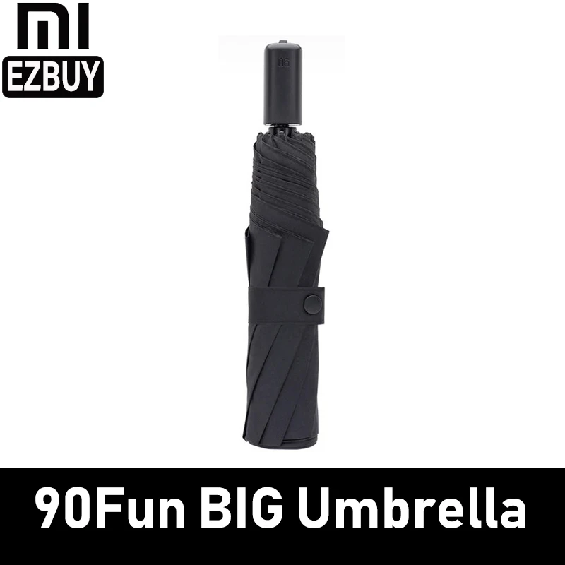 Xiaomi 90Fun Umbrella 2 3 человек портативный UPF40 + 309g водонепроницаемый три складной