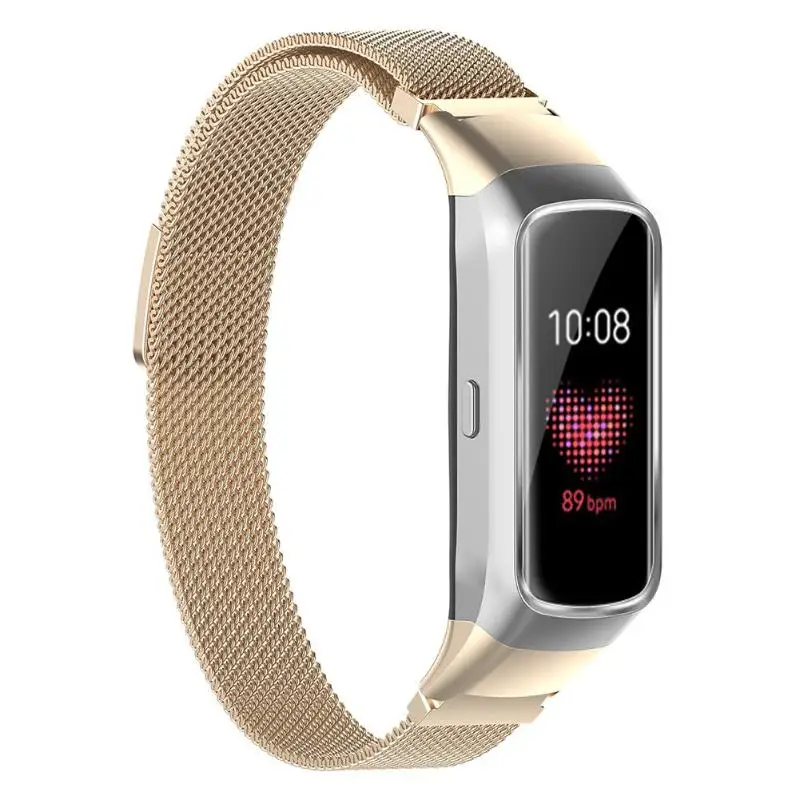 Магнитный браслет из нержавеющей стали часы ремешок браслет для samsung Galaxy Fit SM-R370 Smartwatch