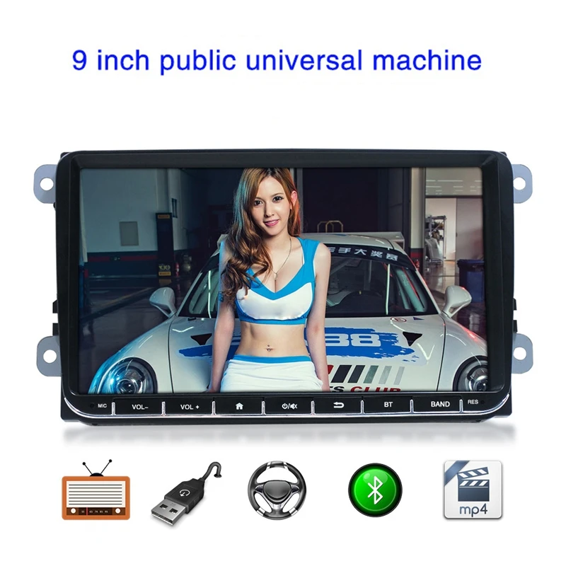 

9 Inch Radio Stereo HD Screen Reversing Image Bluetooth IOS Android Mirrorlink Multifunction MP5 Player Fit for Passat Golf MK5