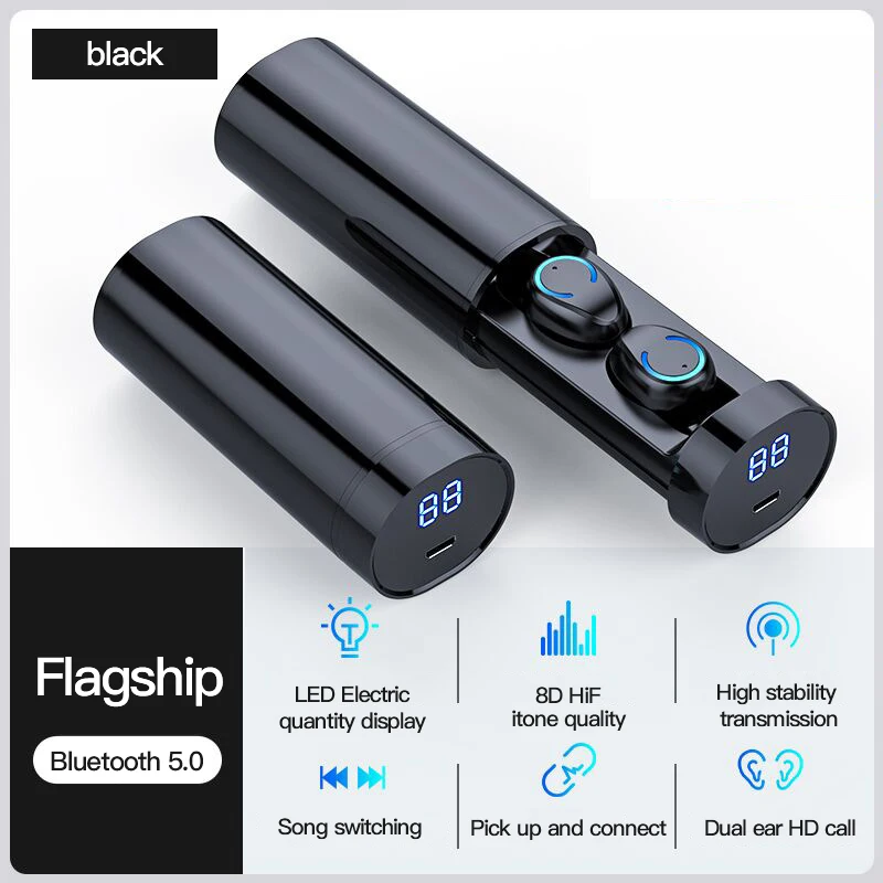 F9 TWS Bluetooth Earphones Wireless headphone with LED Display Waterproof Charging Box Bluetooth headsets pk i12 i9000 earbuds