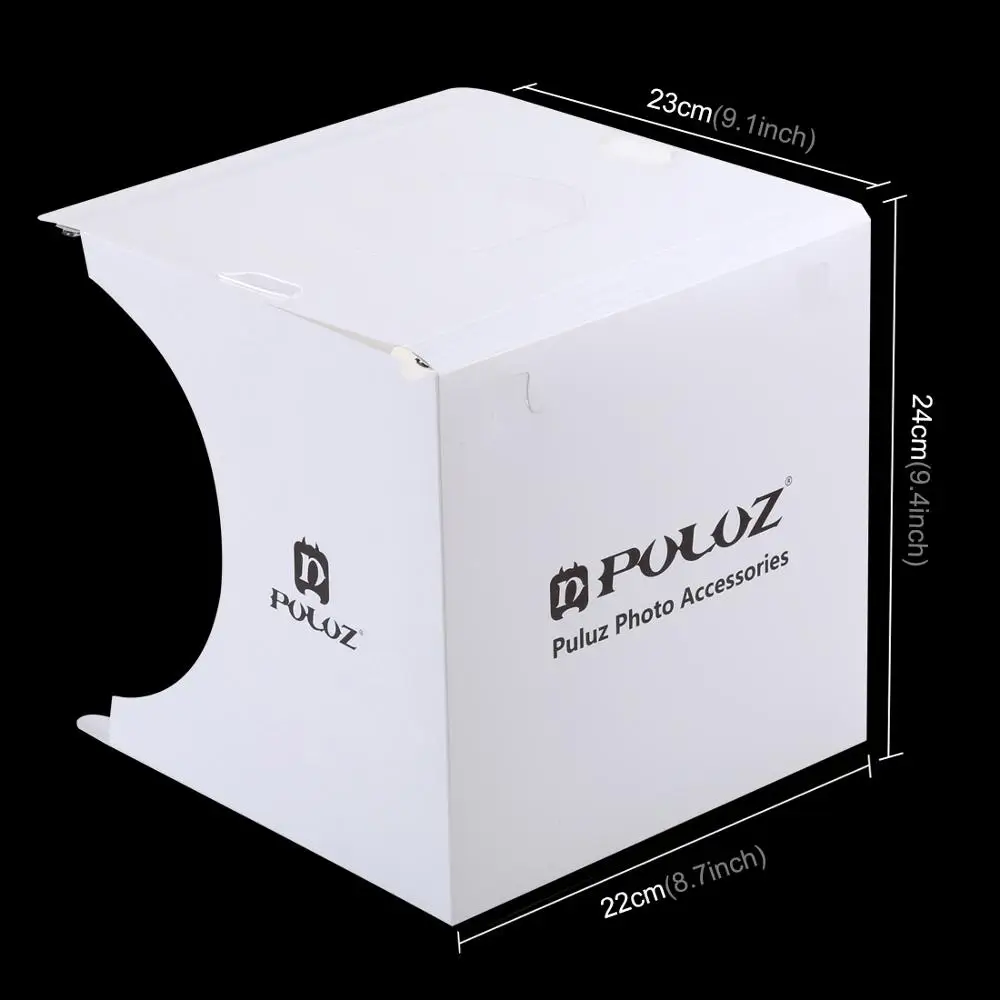 PULUZ Mini 2 светодиодный светильник с панелью для студийной фотосъемки+ 22,5 см светодиодный светильник для фотосъемки