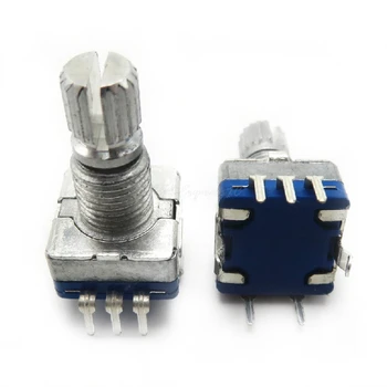 

5pcs/lot Plum handle 15mm rotary encoder coding switch / EC11 / digital potentiometer with switch 5 Pin In Stock