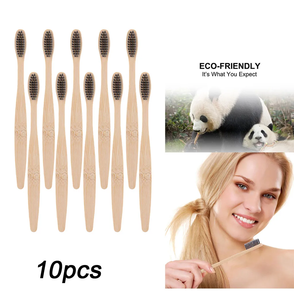 Зубные щетки, Органическая, биоразлагаемая зубная щетка для взрослых с мягкой и BPA-Free Экстра тонкой щетиной