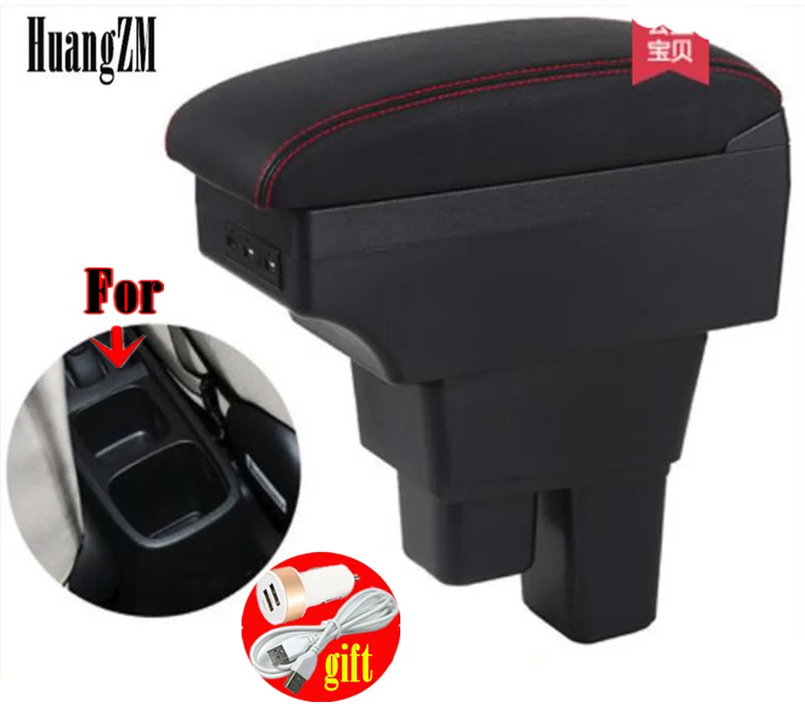 Подлокотник центральной консоли подлокотник для Honda Fit Jazz 2008-2013 вращающийся 2009 2010