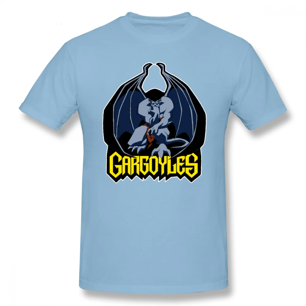 One yona gargostyle, футболка, Gargoyles, goliathe, Мужская футболка, 5x, футболка с принтом, короткий рукав, лето, 100 хлопок, отличная футболка - Цвет: Sky Blue
