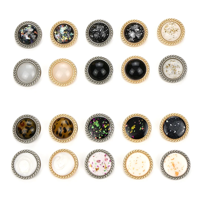 2 pcs 22/26mm metal buttons grade fur coat suit jacket tall Sew alloy buttons M-04