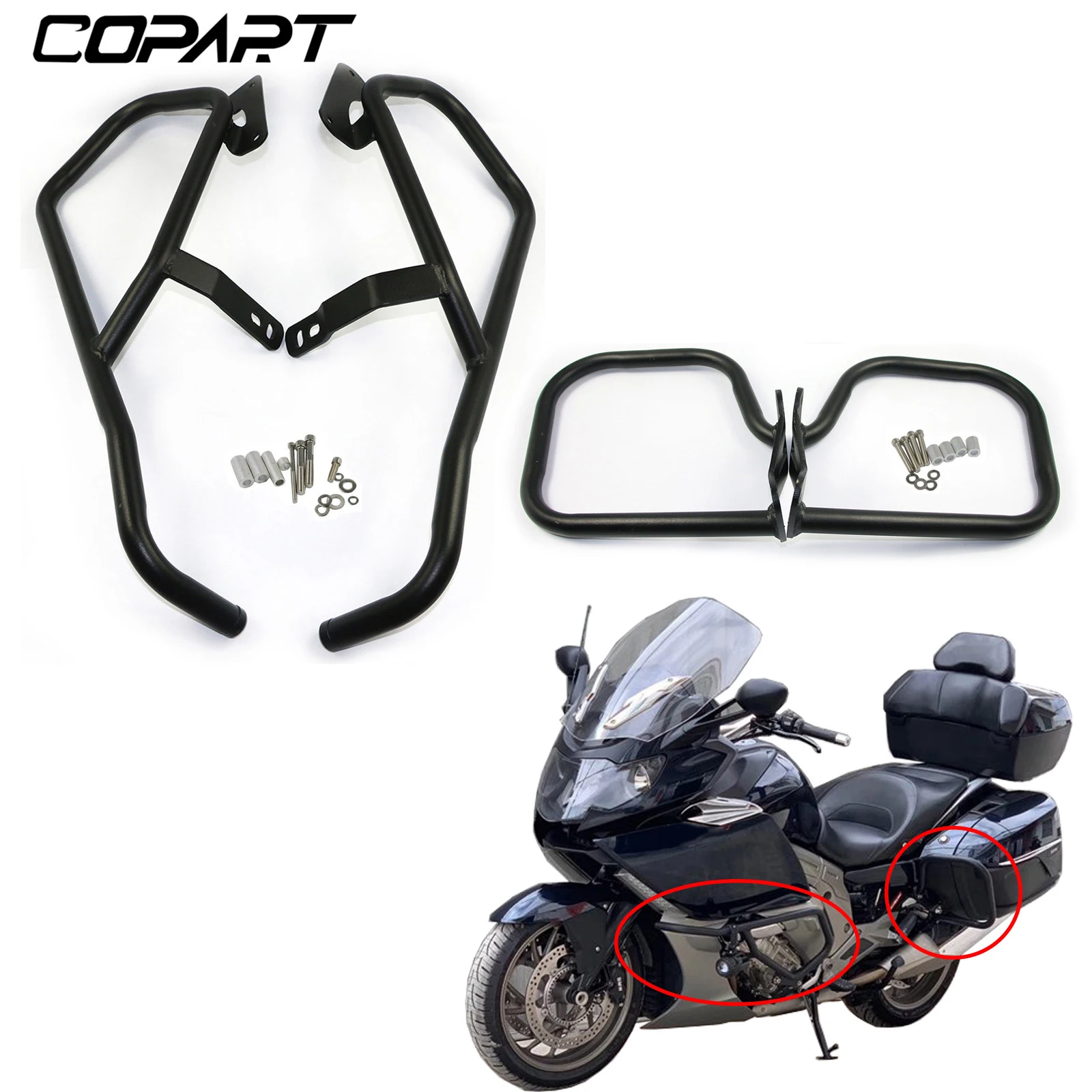 

Для BMW K1600GT K1600GTL K1600 GT/GTL 2011-2023 шоссейная защита двигателя, сиденье, боковая коробка, защита, рамка, бампер 2022