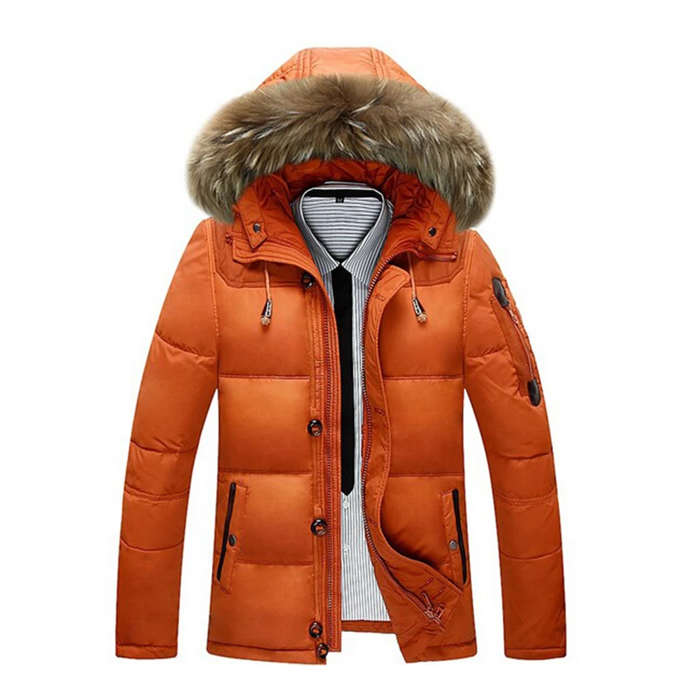 long puffa coat Winter Keep Warm Wind Proof Men's Snow Outwear Jacket 2021 New Thick Warm White Duck Down Brand Parka Black Male Coat black puffer coat