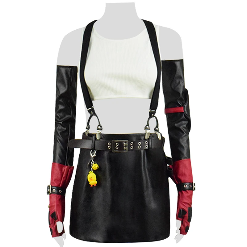 CosDaddy Tifa Lockhart, костюм для косплея, Женский костюм для косплея, платье фэнтези, полный комплект - Цвет: Full Set