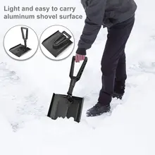 Dobrável pá de neve telescópica removível pá de neve ao ar livre limpador de neve inverno removedor acampamento pá do jardim ferramenta sobrevivência
