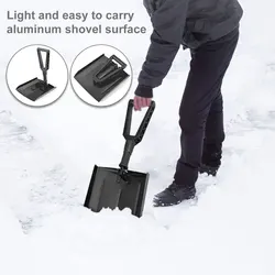 Pelle télescopique pliante amovible, nettoyeur de neige pour l'extérieur, hiver, Camping, jardin, outil de survie 