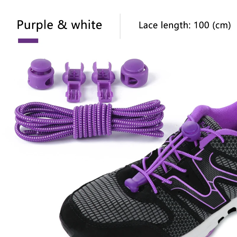Шнурки без галстука для мужчин и женщин, взрослых и детей, спортивные шнурки для ленивых ботинок, эластичные шнурки для шнурков(22 цвета