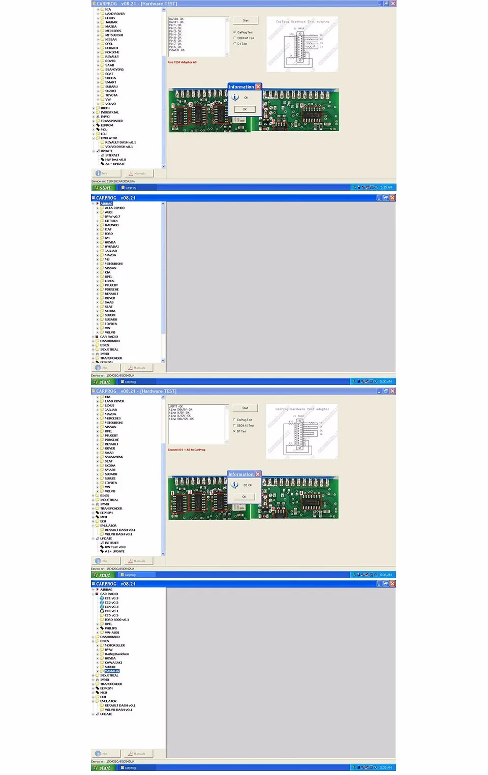 Carprog V8.21 V10.93 v10.05 Автомобильная прога ECU Чип Tunning инструмент для ремонта автомобиля Carprog программатор Carprog V8.21with все 21 Адаптеры