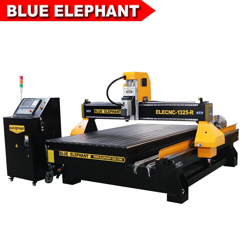

CNC Router 1325 4 axis 4.5kw air cooling spindle engraving on MDF and PVC