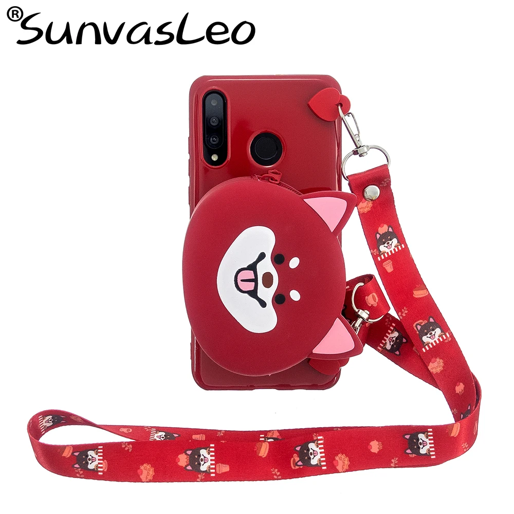 Red Dog Мягкий 3D чехол-портмоне для huawei P20 P30 mate 10 20 30 Lite Pro P Smart Z Y6 Y7 Y9 Prime Honor 7A 8S 8X9 10 Lite - Цвет: Red Dog