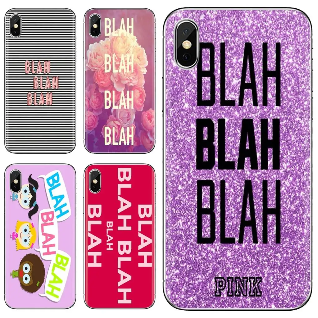 Silicone Cover Bag Pastel Blach Blah For Xiaomi Mi A1 A2 A3 5X 6X 8 9 9t Lite SE Pro Max Mix 1 2 3 2S |