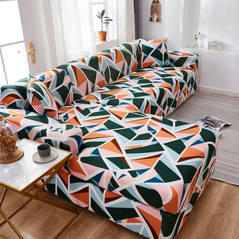 

Spandex Sofa Cover for Living Room Elastic Stretch L Shaped Sectional Corner Couch Cover Slipcovers 1/2/3/4-seat Sofa Covers