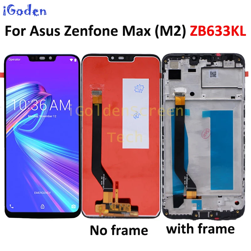 ЖК-дисплей 6 26 дюйма для Asus Zenfone Max M2 ZB633KL/ZB632KL X01AD дигитайзер сенсорной панели ZB633KL |