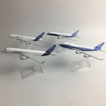 제이슨 투투 오리지널 모델 a380 에어 버스 보잉 747 비행기 모델 항공기, 다이캐스트 모델, 금속 1:400 비행기 장난감 선물 컬렉션