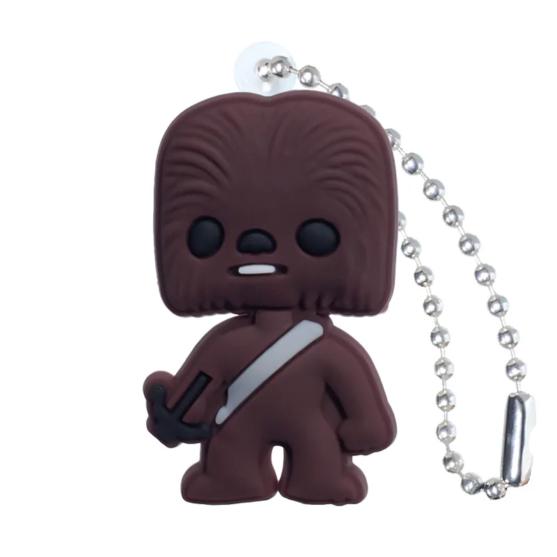 1 шт. Сумка Star Wars Запчасти и аксессуары рисунки из мультфильма ПВХ шарик-амулет цепочка ручная работа ремесло брелок c супергероями ремни для сумок подарок для детей - Цвет: 8203-04