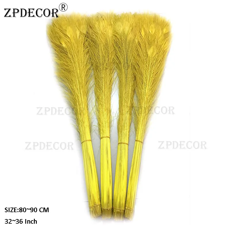 Zpdecor 80-90 см перо павлина для карнавала