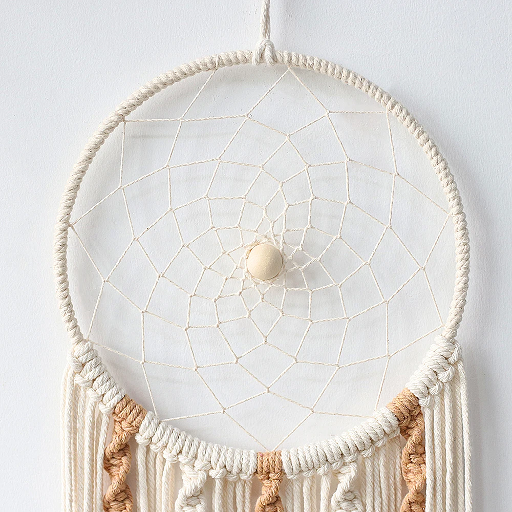 Boho Mond & Sun Dream Catcher Wohnkultur Handarbeit Gewebt Zimmer Dekoration für Kinder Zimmer Home Hochzeit Ornament Handwerk Geschenk – Detail 14