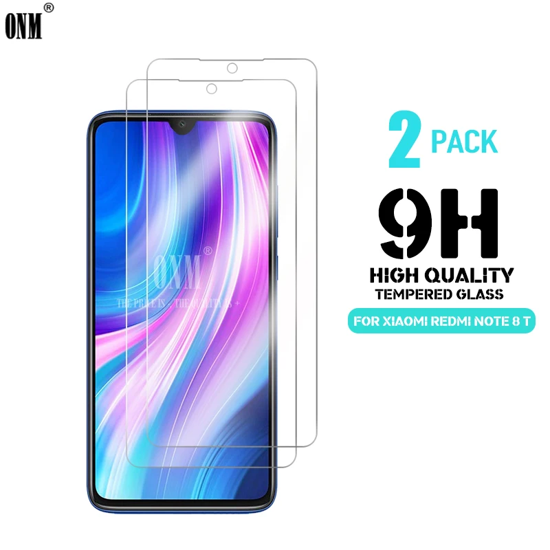 

2 Pcs Tempered Glass For Xiaomi Redmi Note 8 / 8 T Glass Screen Protector 2.5D 9H Tempered Glass For Note 8 Pro Protective Film