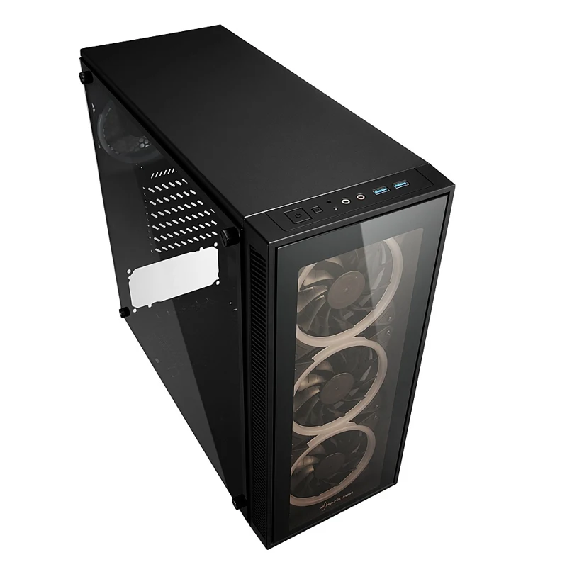 Корпус Sharkoon TG4 RGB ATX, mATX, Mini-ITX, Midi-Tower, 4x 120mm fan, led RGB, 2x USB 3.0, Audio, без БП, сталь, черный