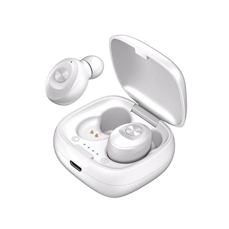 white Беспроводные наушники TWS 5,0 спортивные стерео с микрофоном Bluetooth наушники для мобильного телефона samsung Беспроводная bluetooth-гарнитура - Цвет: white