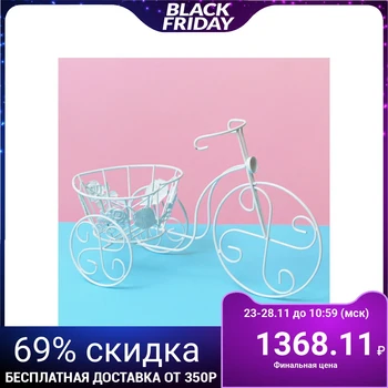 

Flower stand "Bicycle" basket-heart (d-10cm) 16 * 37 * 22.6 cm