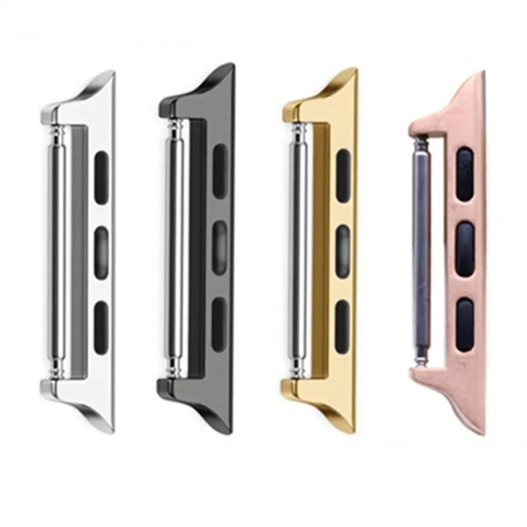 Stainless Steel Adapters/Lugs/Clasps, Watch Replaceable Metal Connectors for Apple Watch Series 4 (44mm) 2019 New High Quality