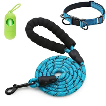 

Durable Large Dog Leash Golden Retriever Medium Big Dog Collar Leashes Strong Reflective Lead Rope For Labrador Husky Rottweiler