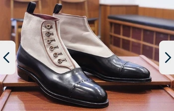 

Men PU Leather Fashion Shoes Low Heel Fringe Shoes Dress Shoes Brogue Shoes Spring Ankle Boots Vintage Classic Male Casual LK009