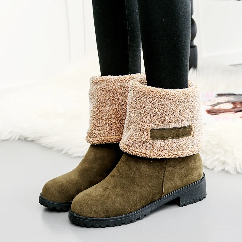 Женские ботинки; зимние сапоги на платформе; Laarzen Dames Botte Hiver Femme Botas Mujer; зимние сапоги; женская зимняя обувь; chaussures femme