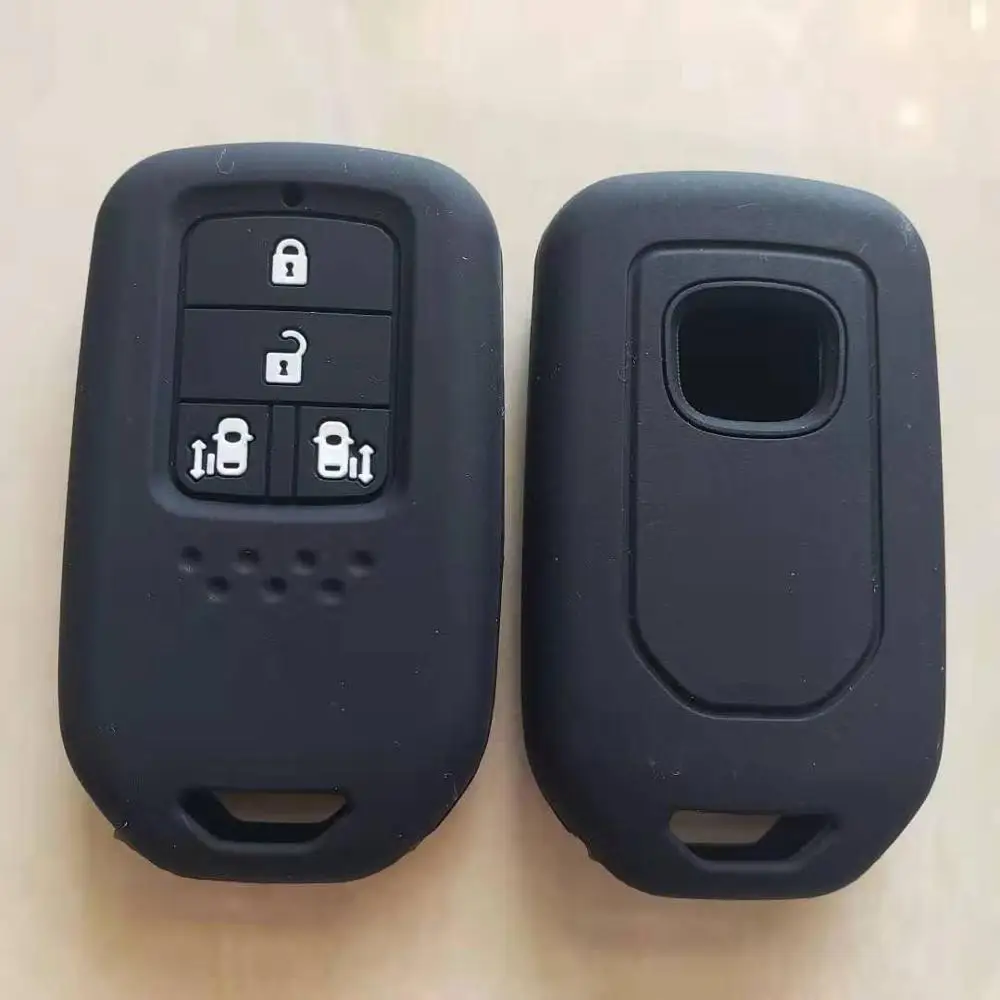 Автомобильный смарт ключ-брелок чехол Чехол для HONDA STEPWGN Odyssey Freed Elysion MPV 4/5 Кнопка силиконовый держатель - Название цвета: 4B cover