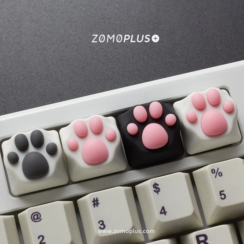 Zomo Além Disso Keycap Mecânica Abs e Silicone Gato Macio e Bonito - Imagem 2