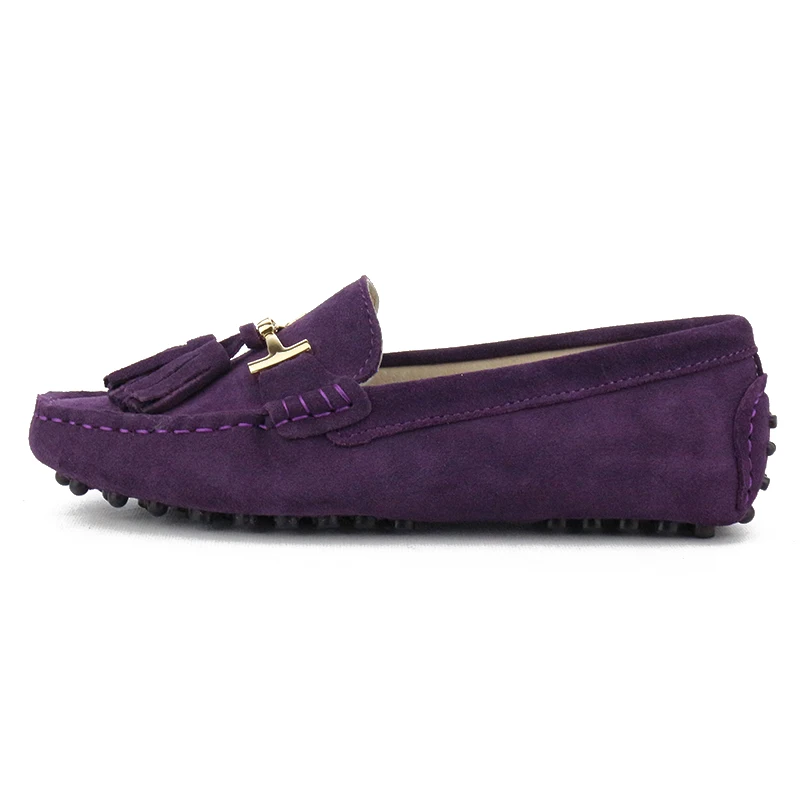 2022 100% Genuine leather Women flats New Brand Handmade Women Casual leather shoes Leather Moccasin Fashion Lady Driving Shoes 