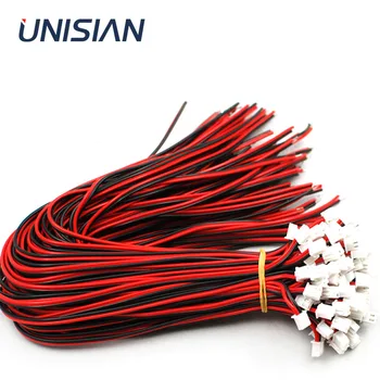 

UNISIAN Speaker Cable XH2.54mm-2pin Terminal 20 / 30cm Red Black Audio line DC Power Core Wire For Home Stereo System